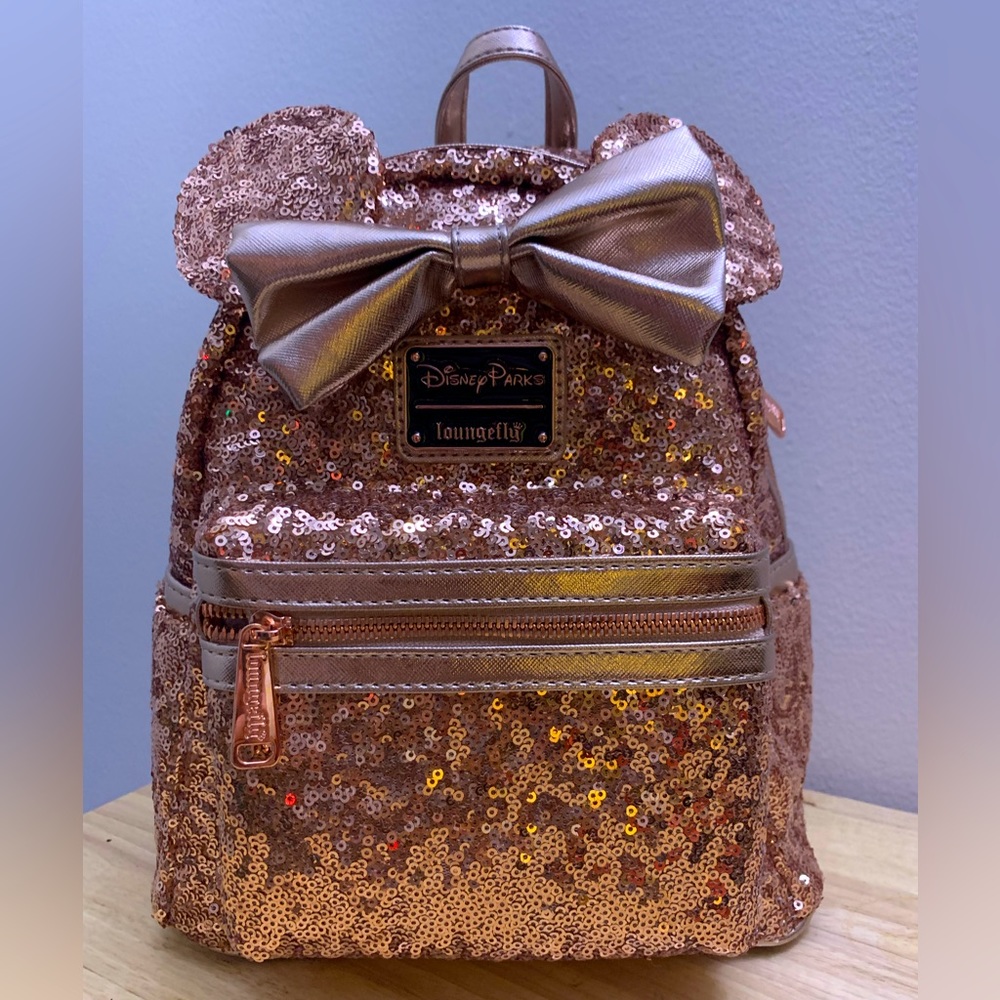 Disney Rose Gold Minnie Loungefly